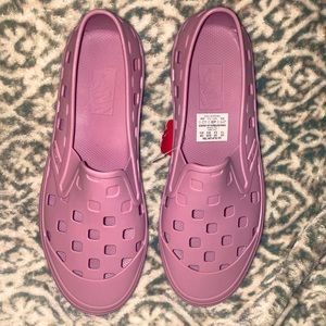 Chris johansen pink vans slip on shoes